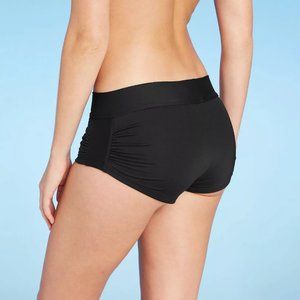 Kona Sol Black bikini bottoms swim shorts